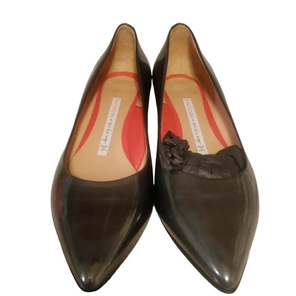 Pas De Rouge Luxury Metallic Mini Heels EUC ❤️ - Picture 5 of 6